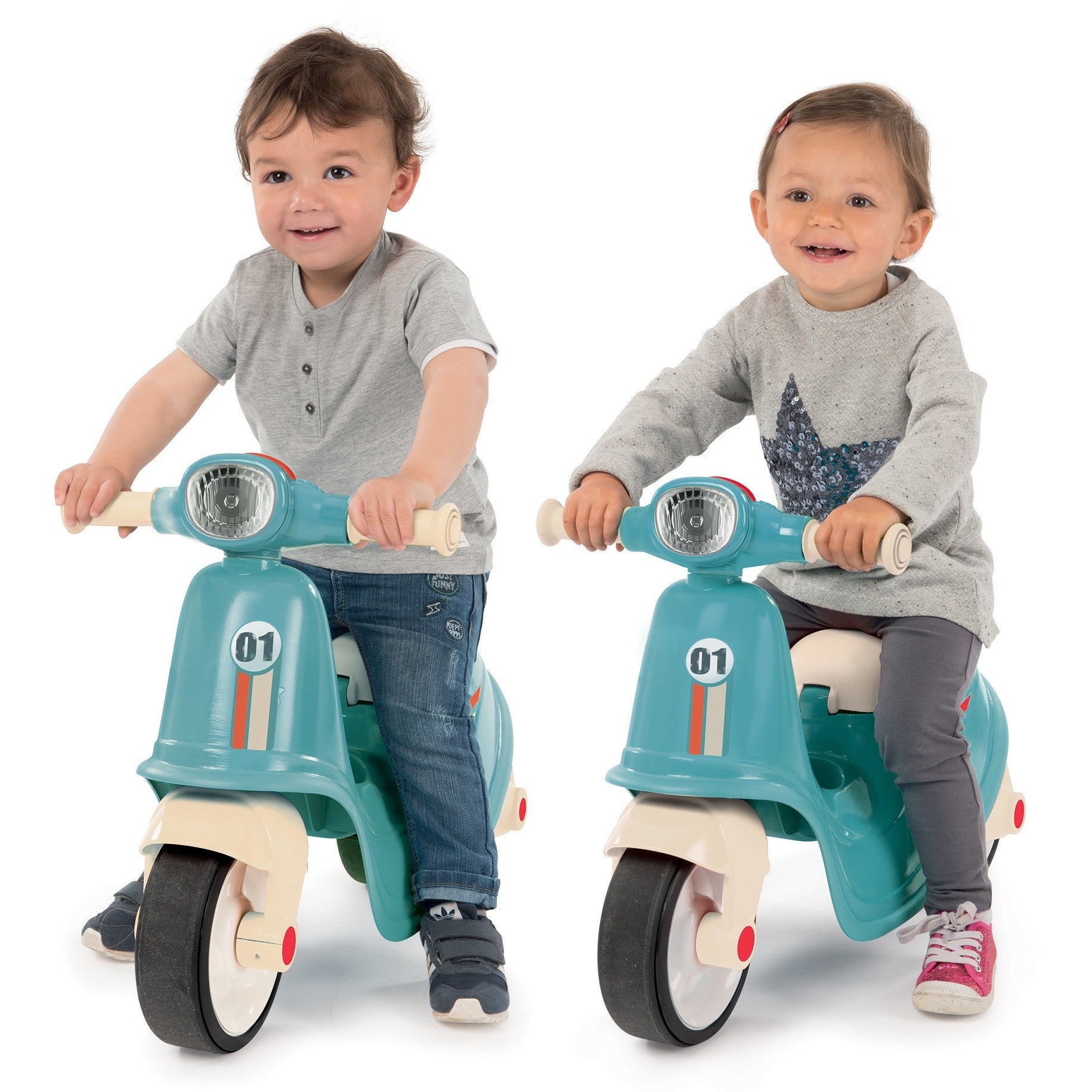 Retro Ride-on Scooter For Kids - Blue