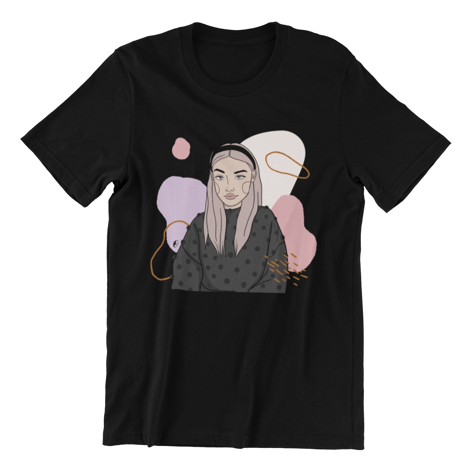 Unisex Organic Cotton T-shirt with Illustration - In Time